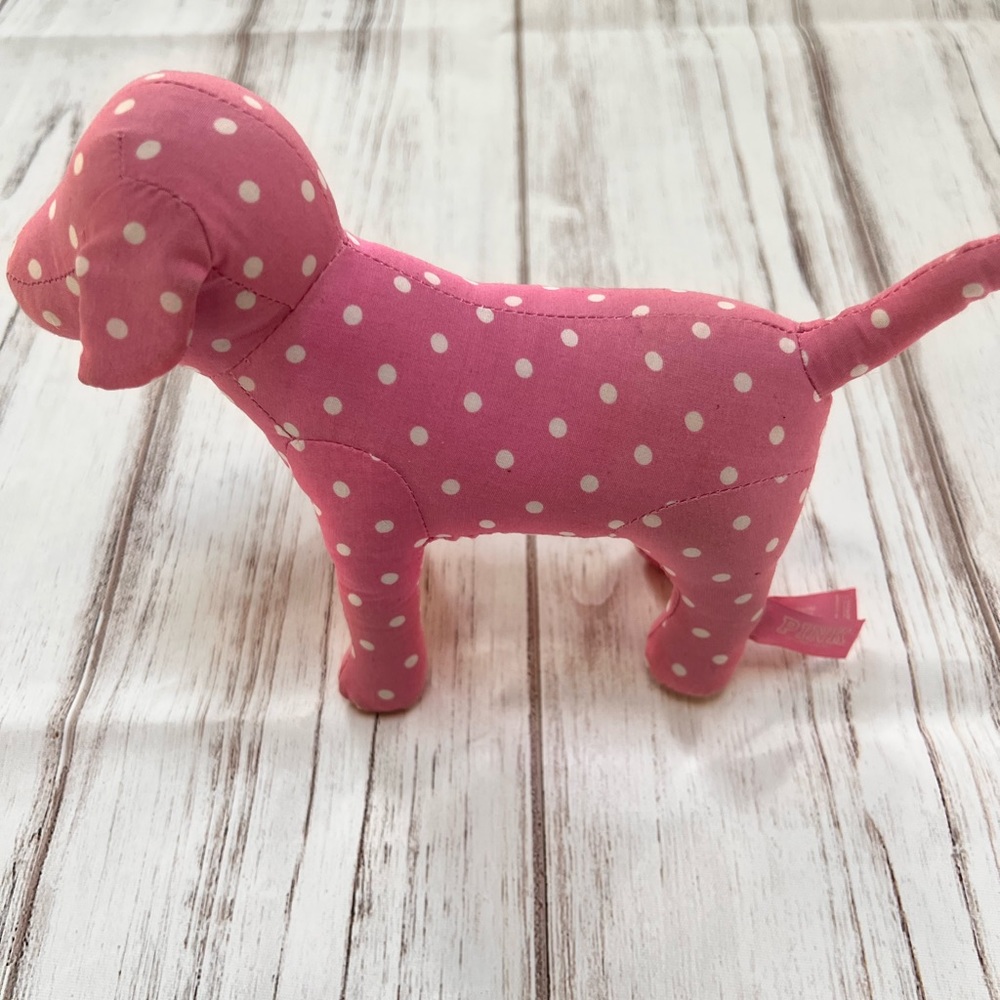 Pink‎ Victoria's Secret pink polka dot dog